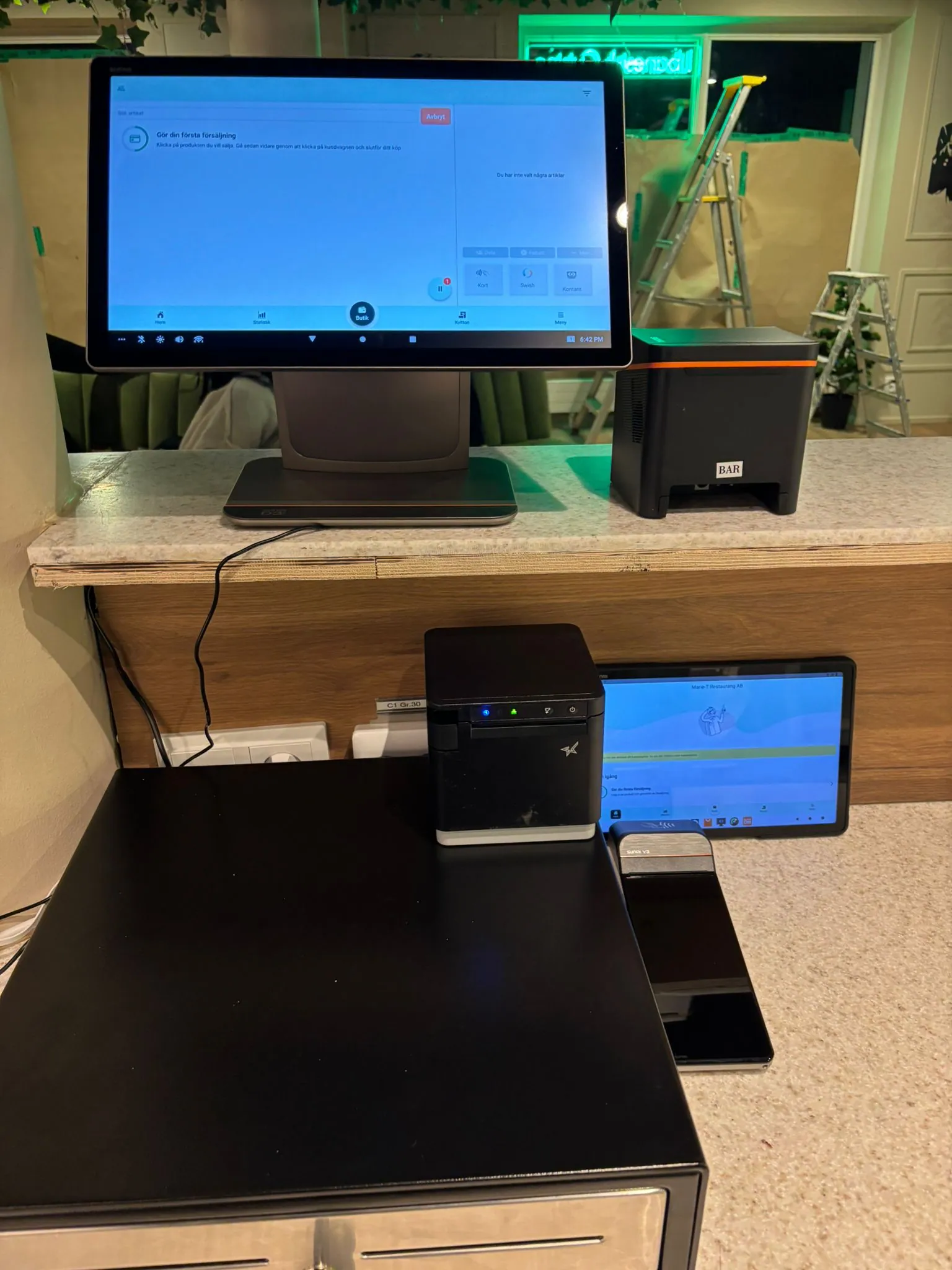 Installation av kassasystem