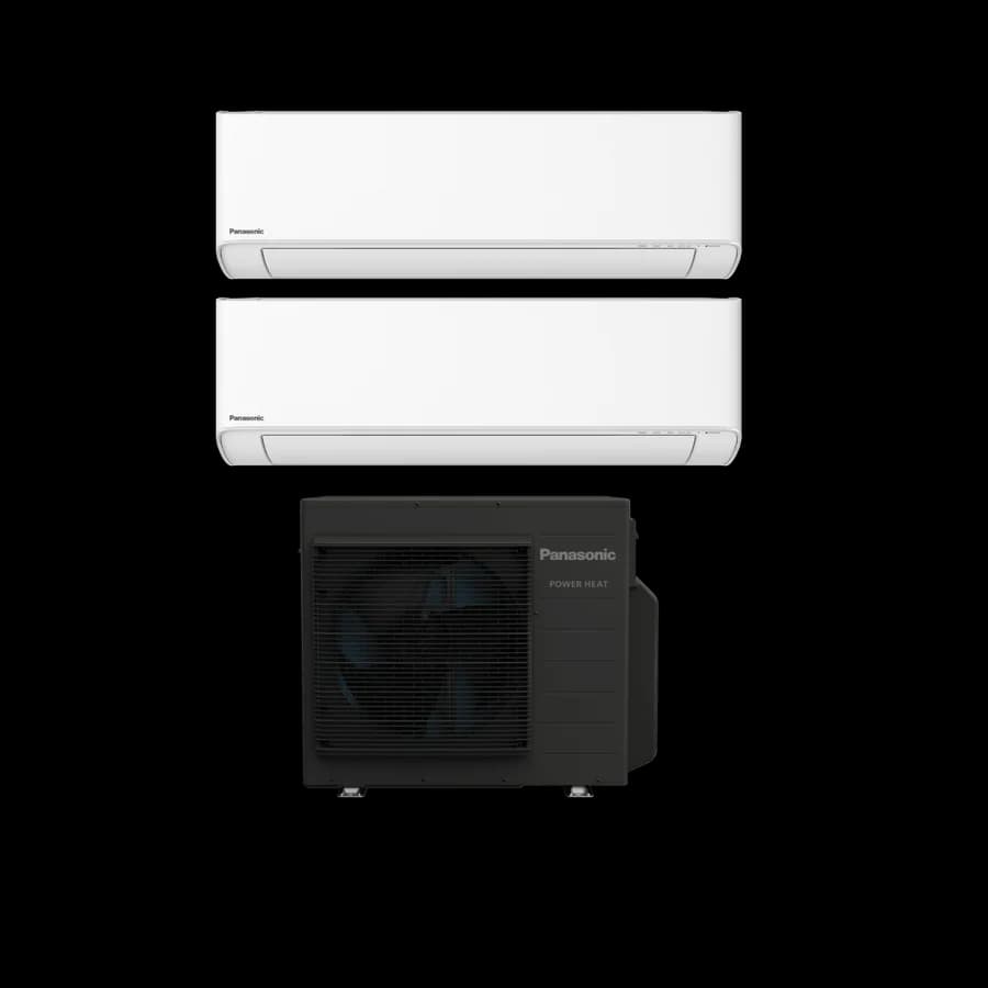 2 innedelar (2x5 meter) - Installation luftvärmepump